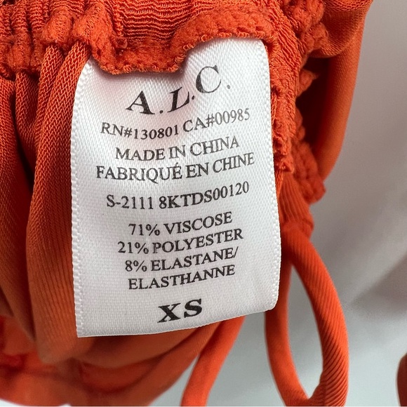 A.L.C. NWT Nolan Ruched Bodycon Zip Mini Dress in Bombay Brown size XS - Picture 7 of 10